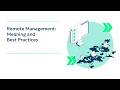 Remote Management: Meaning and Best Practices