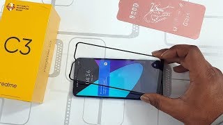 Realme C3 5D Tempered Glass | Best Screen Protector | How to apply 6D glass
