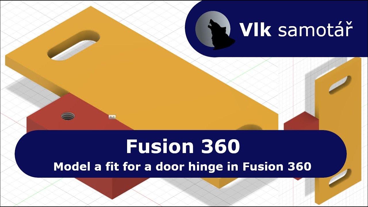How to model a fit for a door hinge in Autodesk Fusion 360. YouTube