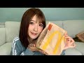 【ASMR】マクドナルド新商品③ごはんベーコンレタスを食べます！／McDonald,RiceBurger,Eating Sounds【ひびやんTV】