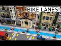 Bike Lane update.  Adding bike lanes and new road plates to a Lego City.