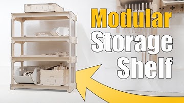 Making Stackable Storage Shelf on a CNC router - Simple Woodworking Project