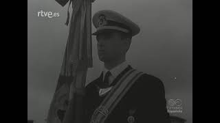 1949 04 11 NODO 327B  Imposición de la Corbata de Alfonso X el Sabio a la Escuela Naval de Marín