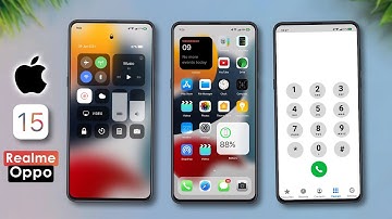 iOS 15 Theme with iOS widgets for Realme and Oppo devices