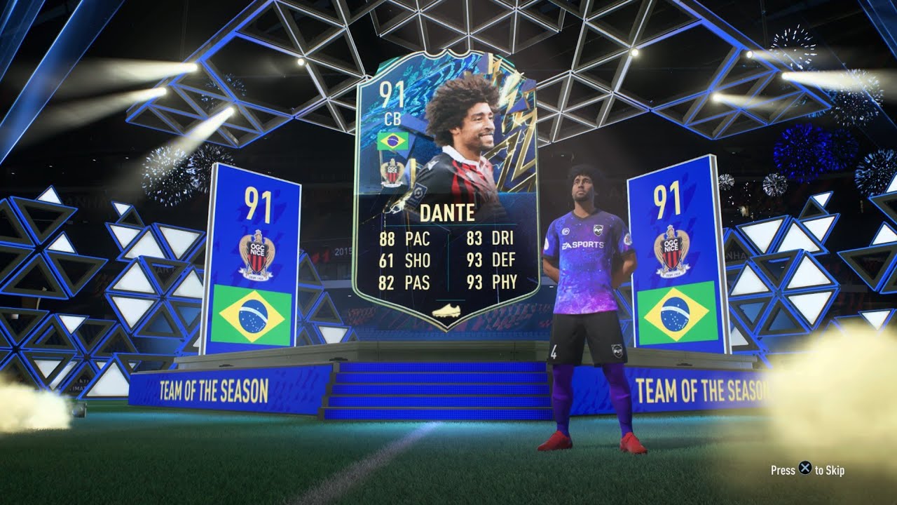 91 DANTE TOTS PLAYER REVIEW!!! BEST CB ON THE GAME... Fifa 22 Ultimate Team