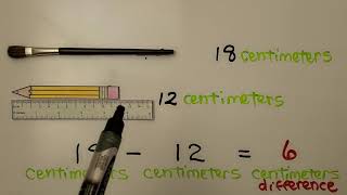 2nd Grade Math 9.7, Measure and Compare Lengths in Centimeters