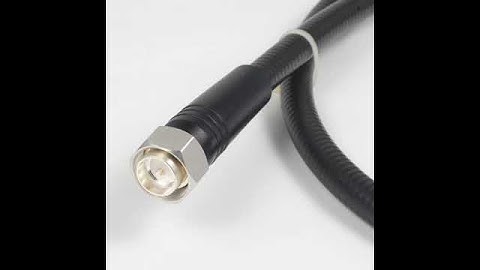 Low PIM DIN 7/16 male to 4.3-10 male with 1/2" superflex coaxial cable assembly