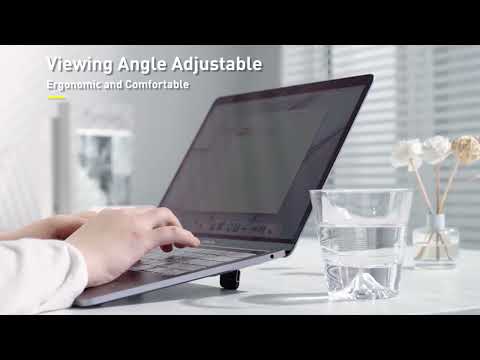 Подставка для ноутбука Baseus Slim Laptop Kickstand (2pcs)Grey, видео 1