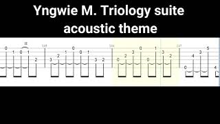 Yngwie M  Triology Suite Acoustic Theme Free Tab By Kims Music Tabs