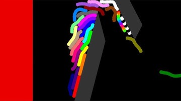 Shutter Crush + Escape The Red - Worm Survival Race in Algodoo