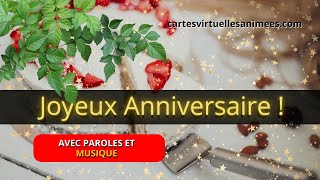JOYEUX ANNIVERSAIRE N°8 🎂🥳  - Jolie Carte virtuelle Animée - Vidéo anniversaire avec Musique
