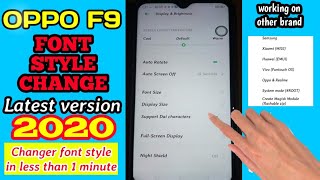 How To Change Font Style On Oppo F9,F9Pro,A52020,A92020,A5s,A3s/Latest Font Changer 2020/Kabatak TV screenshot 4