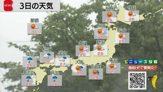 ６月３日の天気