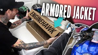 NOT A PROTOTYPE ANYMORE! EngineHawk Armored Jacket UNBOXING &amp; launch! (RPSTV)