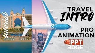 Travel Intro Animation in PowerPoint | Push Transition | PPT EDGE #dubai