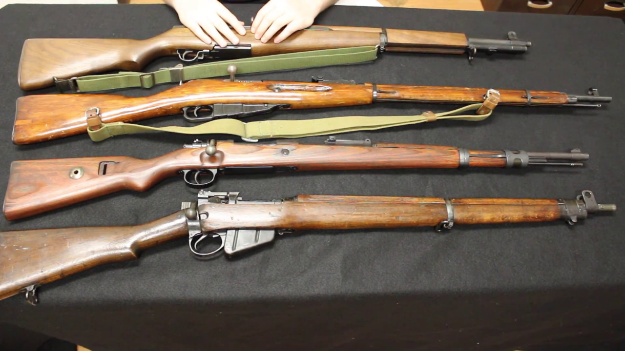 M1 Garand vs Enfield vs K98 Mauser vs Mosin Nagant - YouTube.