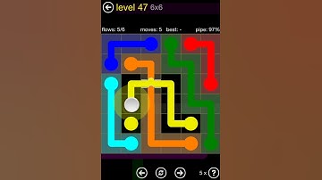 Flow Free Bridges Starter Pack 6x6 Level 47 Walkthrough
