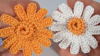 картинка: ВЯЗАНИЕ: Дейзи / Ромашка УЗОР ЦВЕТОК / РУКОВОДСТВО ПО ВЯЗАНИЮ #crochetdaisyflower #crochetflower