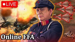 LIVE  Doing NO RULES in FFA all day!   | C&C Generals Zero hour!!