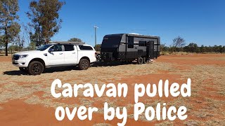 WYANDRA QUEENSLAND  Low Cost Camping / Caravan pulled over by Police in school zone