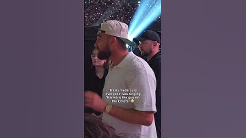 Travis Kelce BLUSHES when London Fans Sing "Karma Is the Guy On the Chiefs" #taylorswift #erastour