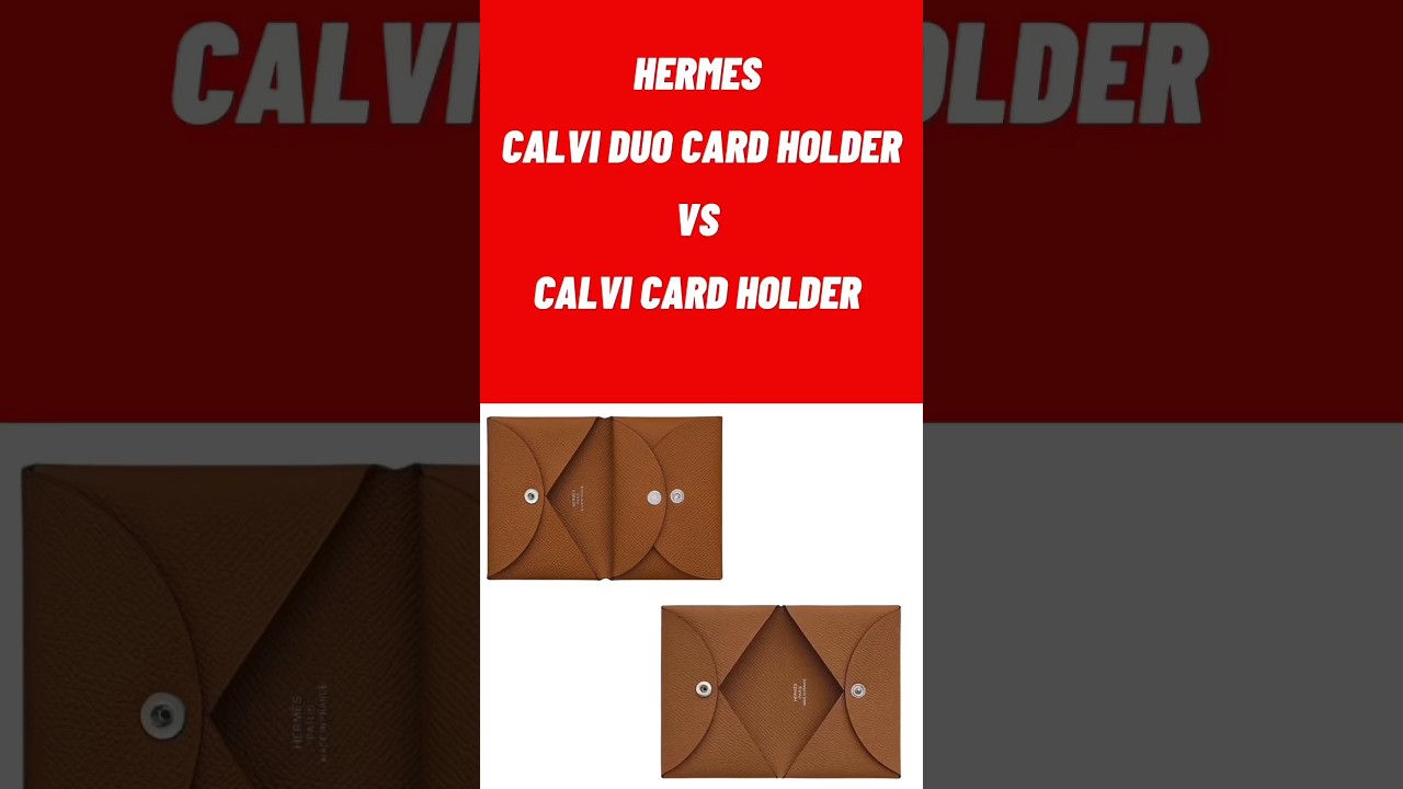 Hermes Calvi Duo Cardholder in Brique (Brand New)