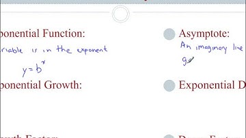 Lesson 8.1 - Terminology of Exponential Functions