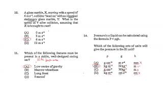 Physics Revision Paper 1 Questions 25 July 2020 Video 1