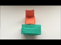 (ORIGAMI) How to make a Chair and Table (ORIGAMI) How to make a Chair and Table