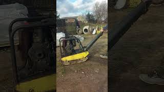odpalanie  zagęszczarki bomag 50/55d. Silnik Hatz e79