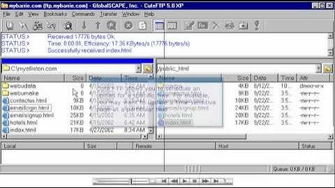 How to Transfer Files in CuteFTP? - Host Department LLC