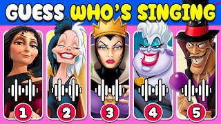 Guess The Disney Villain by Their Song & Voice 😈🎤🎶 Disney Quiz Challenge