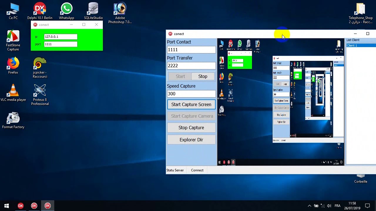 Test Program Client/Server With Delphi YouTube