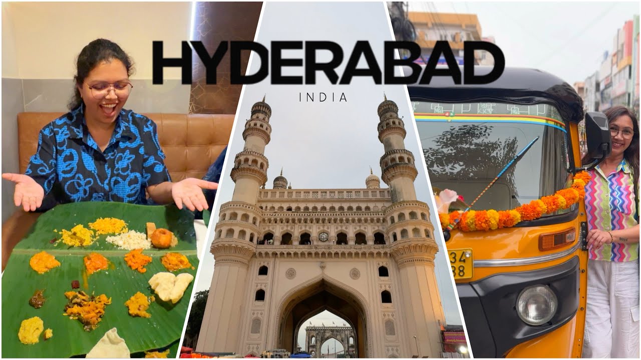Hyderabad Vlog | Charminar | South Indian Feast