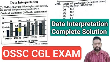 Data Interpretation Complete Solution || OSSC CGL Exam Paper || By Sunil Sir