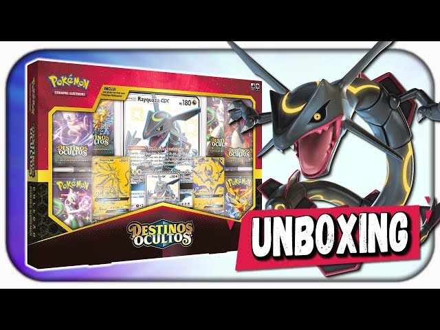 Box Pokémon Destinos Ocultos - Rayquaza SHINY! (UNBOXING) 