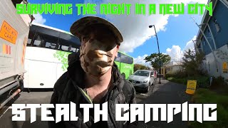 New City | Stealth Camping | Rain | Riverside