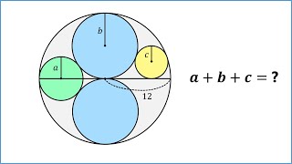 Advanced Geometry - Circles Inside Of A Circle