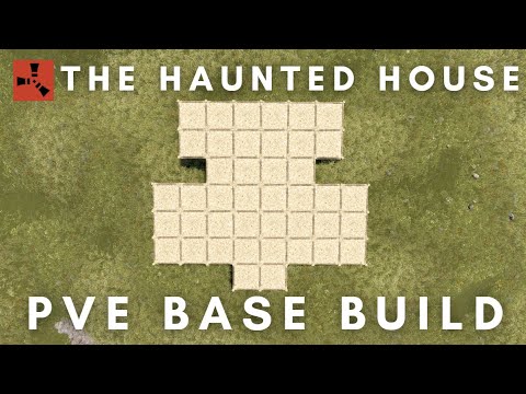 RUST PvE Base Build | The Haunted House - YouTube