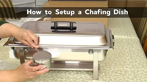 How to Setup a Chafing Dish ~ SUNCOO Chafing Dishes Set of 4 Unboxing ~ Amy Learns to Cook