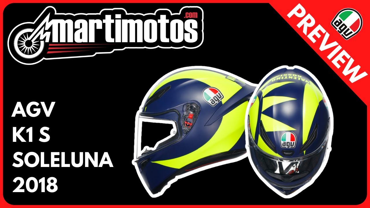 AGV K1 S Soleluna 2018, integral helmet 