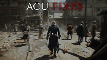 AC Unity Controlled Descent Parkour Clip (ACU Fixes + Front Flip)