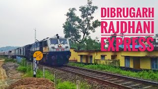 12423 Dibrugarh Town New Delhi Rajdhani Express with SGUJ WDP4 20085