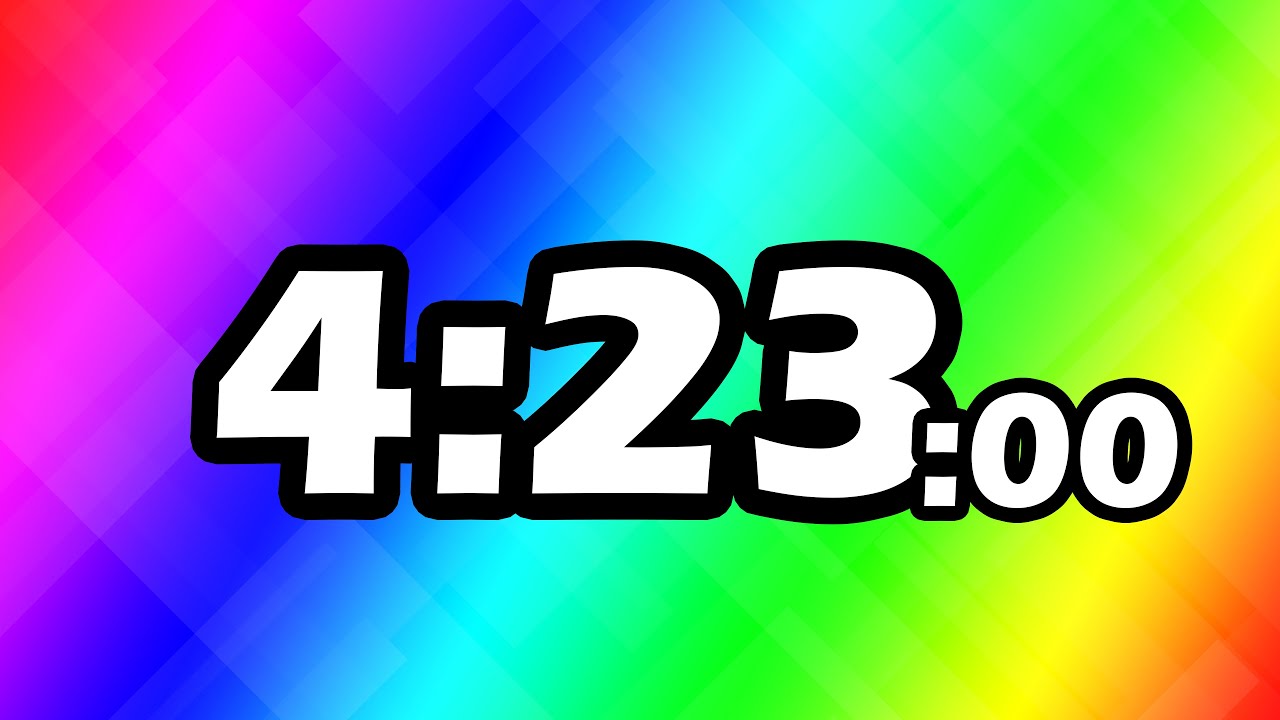 4 Minutes and 23 Second TIMER Countdown