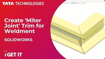 How To Create Miter Joint Trim for Weldments | SOLIDWORKS