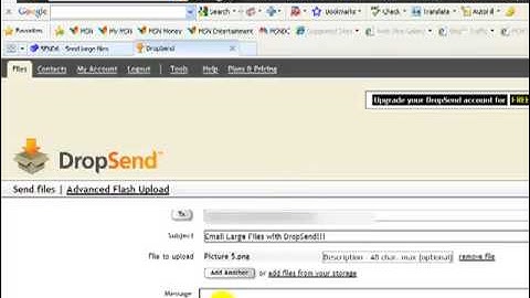 Use DropSend to send large files