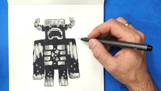 Drawing Minecraft's Warden: Step-by-Step Guide