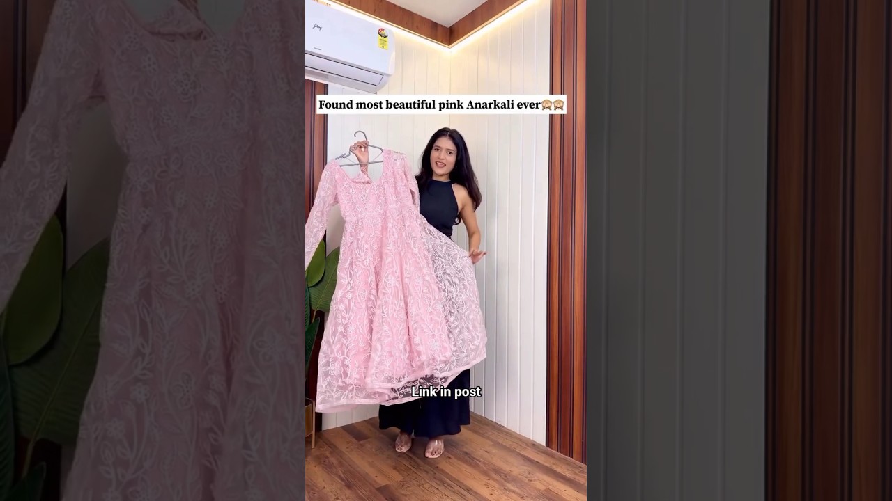 Found most beautiful pink anarkali ever 