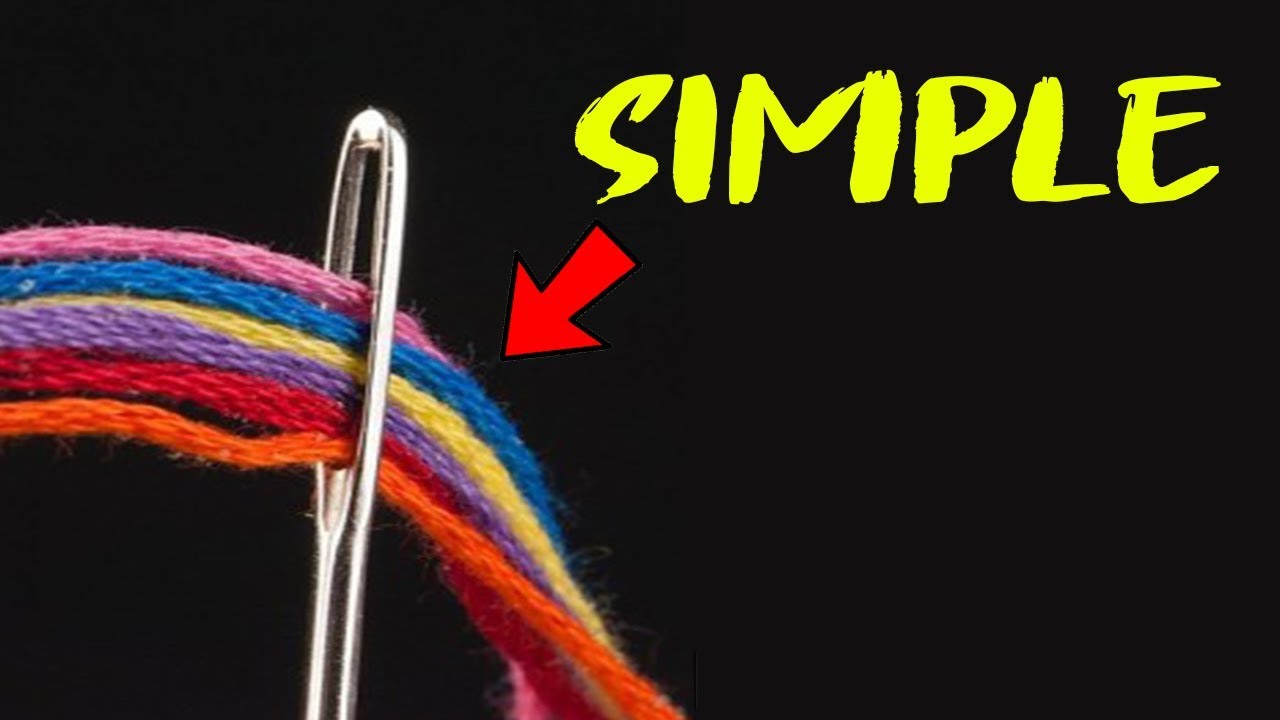 SMART WAY TO INSERT THREAD IN NEEDLE | GREAT SEWING TRICK