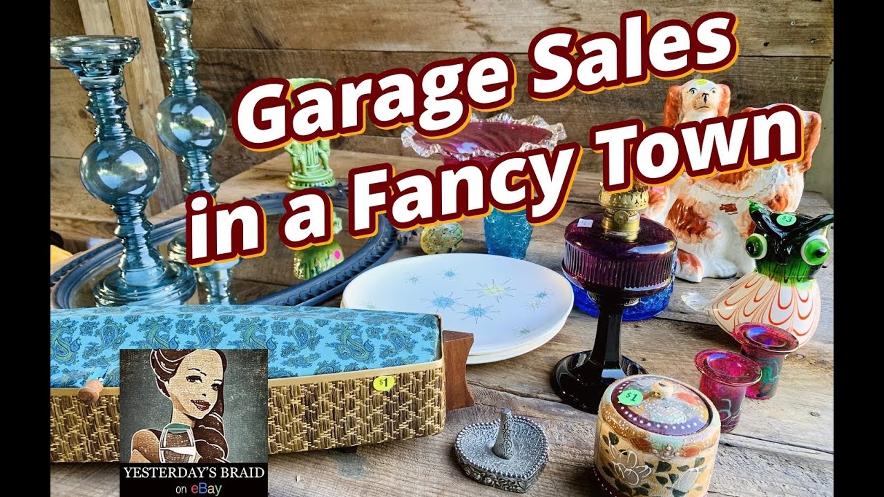 Community Wide Garage Sales in A Fancy Town - Vintage Buying and Reselling on eBay